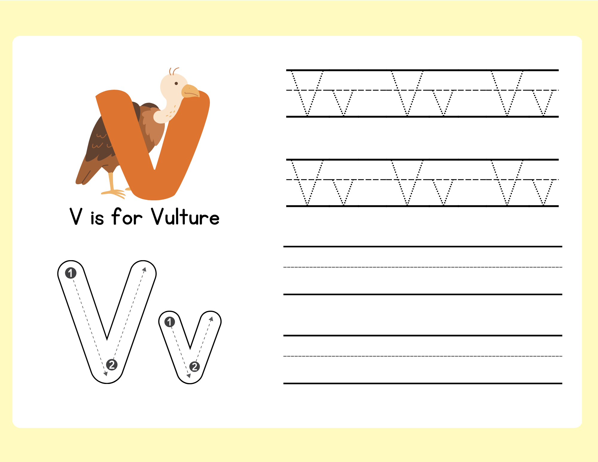 v for vulture